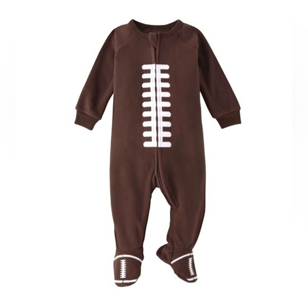 Children’s Place Baby Football Footie Pajamas Costume Size 6-9 Months
